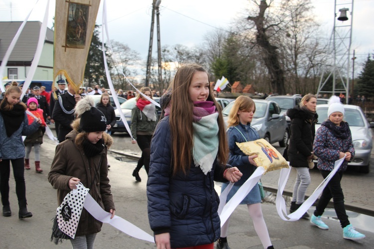 Powitanie ikony MB Częstochowskiej w Kozłowie Biskupim