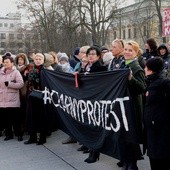 Demonstracja odbyła się przy fontannach w centrum Radomia