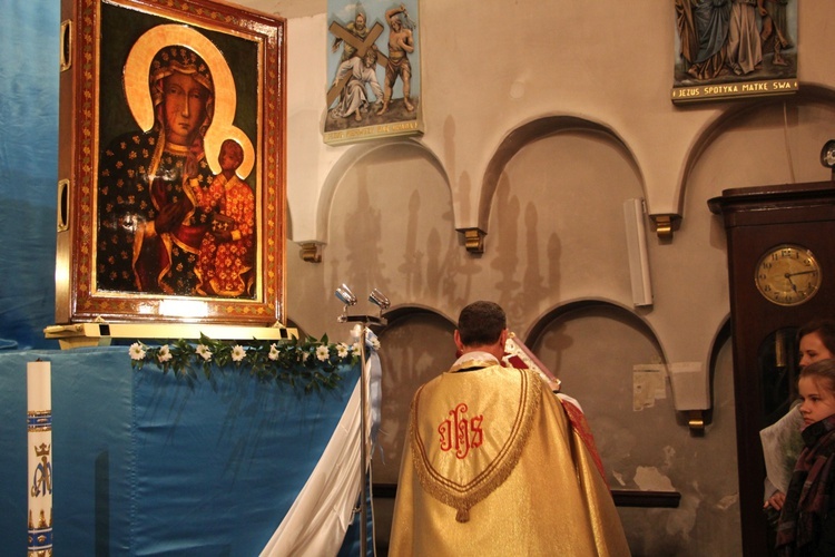 Powitanie ikony MB Częstochowskiej w Kozłowie Szlacheckim