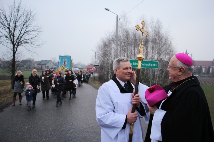 Powitanie ikony MB Częstochowskiej w Kozłowie Szlacheckim