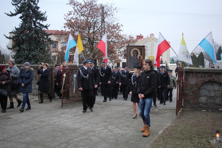 Powitanie ikony MB Częstochowskiej w Rybnie