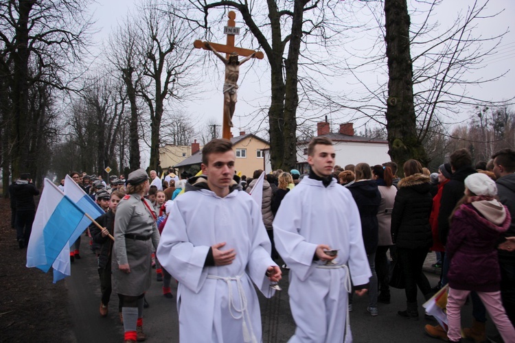 Powitanie ikony MB Częstochowskiej w Rybnie