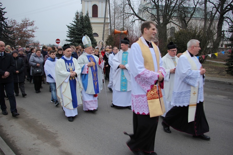 Powitanie ikony MB Częstochowskiej w Rybnie