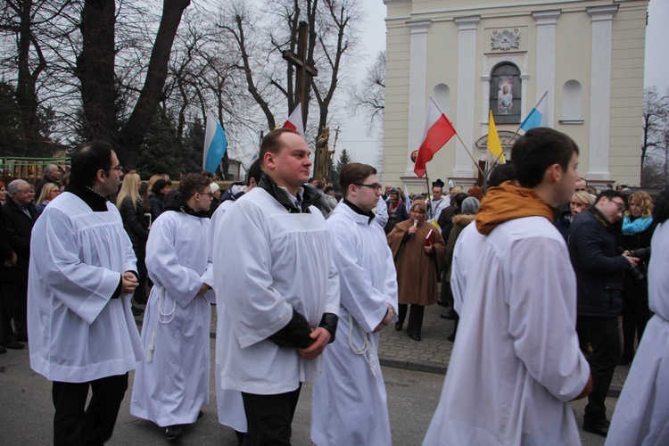 Powitanie ikony MB Częstochowskiej w Rybnie