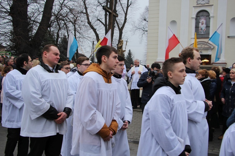 Powitanie ikony MB Częstochowskiej w Rybnie