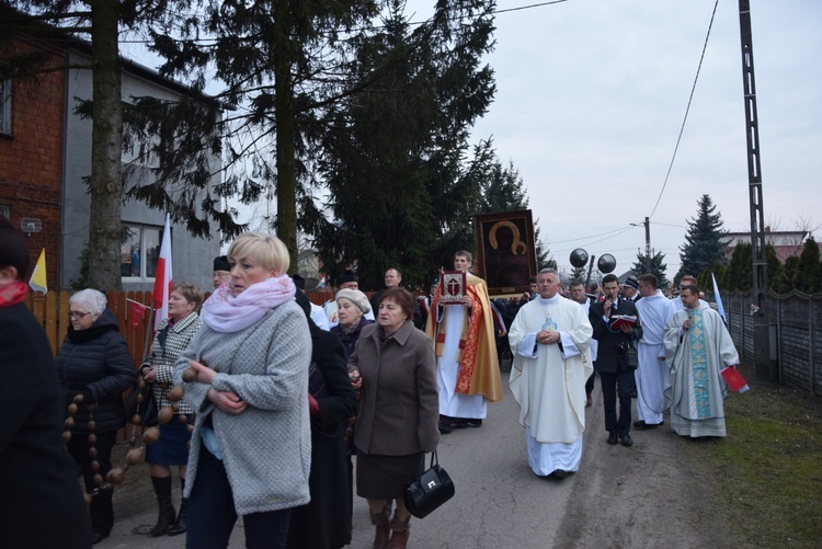 Powitanie ikony MB Częstochowskiej w Giżycach