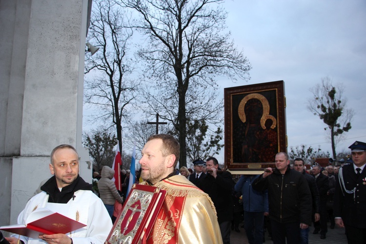 Powitanie ikony MB Częstochowskiej w Mikołajewie