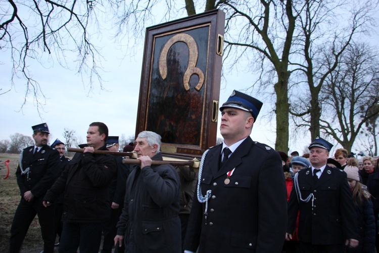 Powitanie ikony MB Częstochowskiej w Mikołajewie