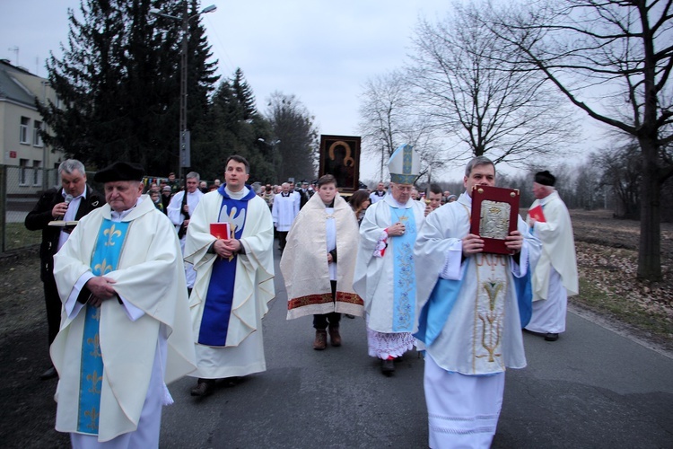 Powitanie ikony MB Częstochowskiej w Pilawicach