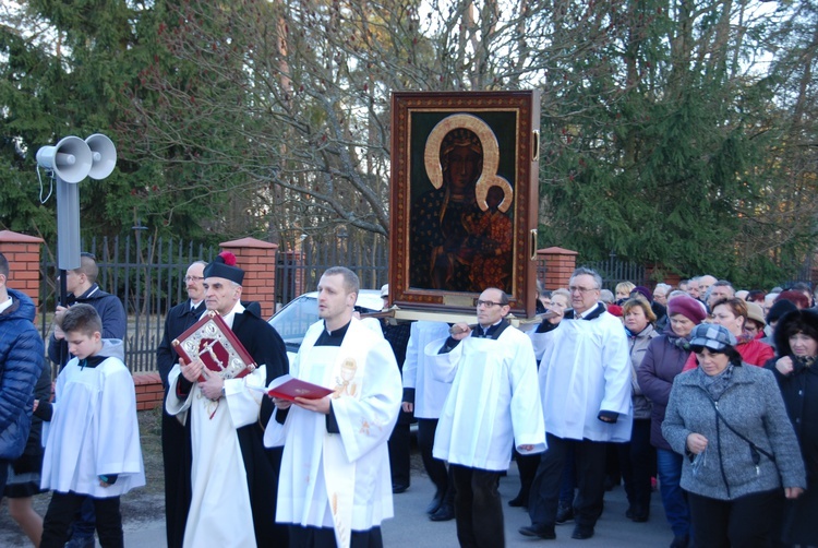 Powitanie ikony MB Czestochowskiej w Kamionie Sochaczewskim