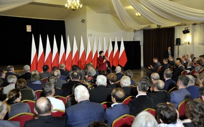 Premier Beata Szydło na spotkaniu w Domu Polonii w Pułtusku