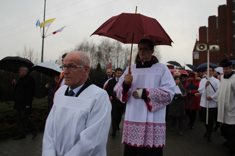 Powitanie ikony MB Częstochowskiej w parafii św. Brata Alberta w Sochaczewie