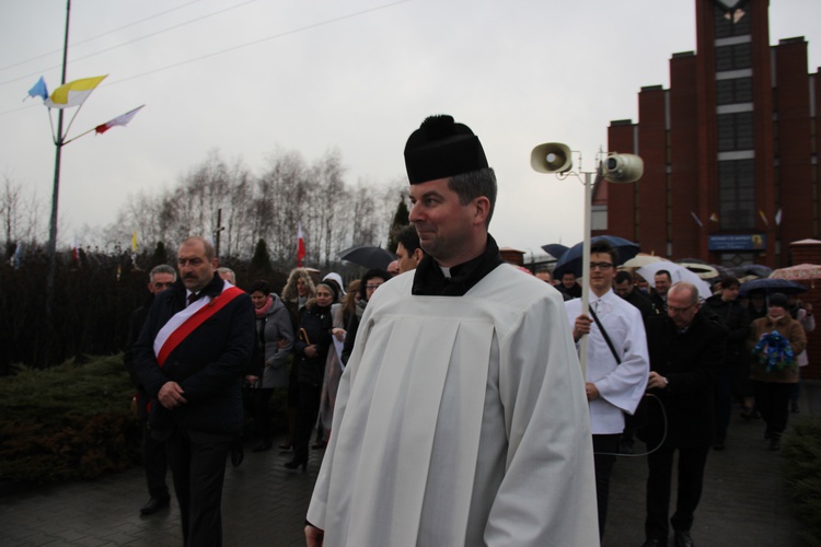 Powitanie ikony MB Częstochowskiej w parafii św. Brata Alberta w Sochaczewie