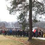 Droga Krzyżowa w intencji trzeźwości w byłym KL Birkenau 2017