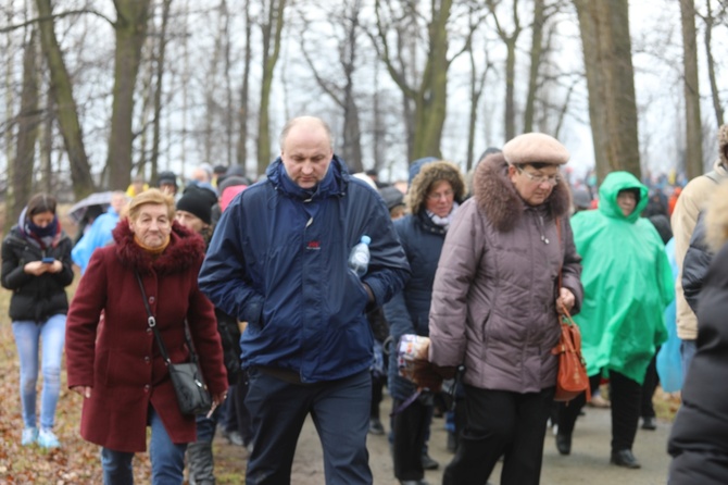 Droga Krzyżowa w intencji trzeźwości w byłym KL Birkenau 2017