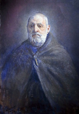 Portret Brata Alberta, namalowany przez Leona Wyczółkowskiego,  który był świadkiem powstawania obrazu „Ecce Homo”.