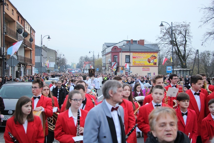 Powitanie ikony MB Częstochowskiej w parafii pw. św. Wawrzyńca w Sochaczewie