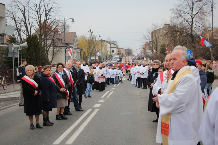 Powitanie ikony MB Częstochowskiej w parafii pw. św. Wawrzyńca w Sochaczewie