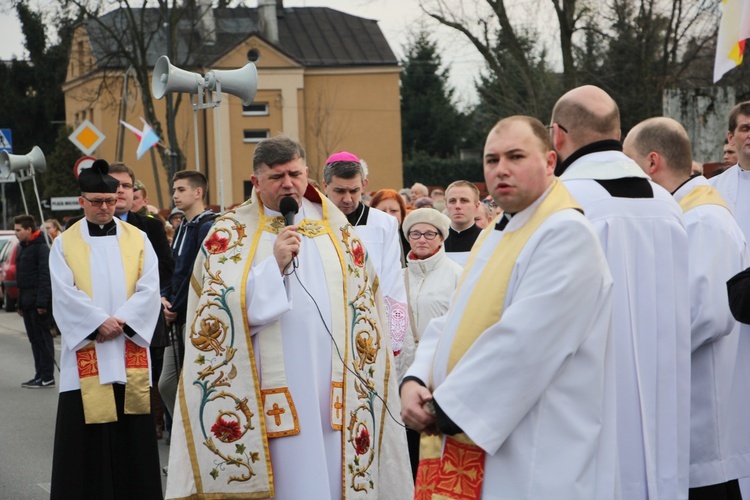 Powitanie ikony MB Częstochowskiej w parafii pw. św. Wawrzyńca w Sochaczewie