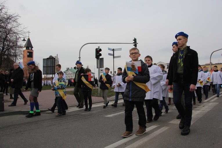 Powitanie ikony MB Częstochowskiej w parafii pw. św. Wawrzyńca w Sochaczewie