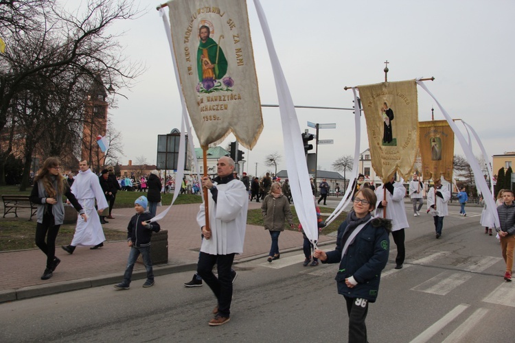 Powitanie ikony MB Częstochowskiej w parafii pw. św. Wawrzyńca w Sochaczewie