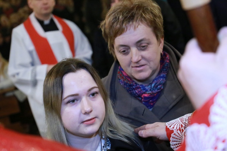 Bierzmowanie w Dąbrowie Tarnowskiej.