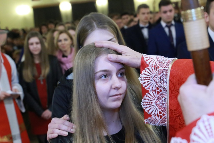 Bierzmowanie w Dąbrowie Tarnowskiej.