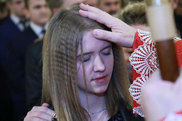 Bierzmowanie w Dąbrowie Tarnowskiej.