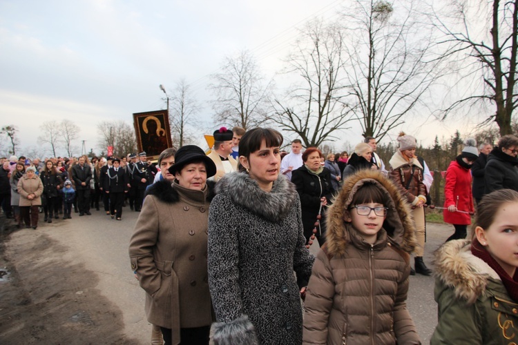 Powitanie ikony MB Częstochowskiej w Brzozowie