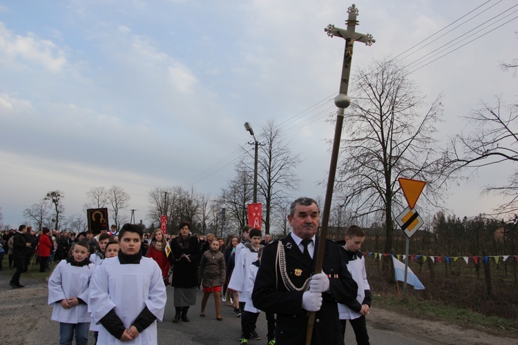 Powitanie ikony MB Częstochowskiej w Brzozowie