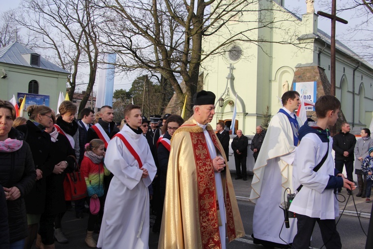 Powitanie ikony MB Częstochowskiej w Brzozowie