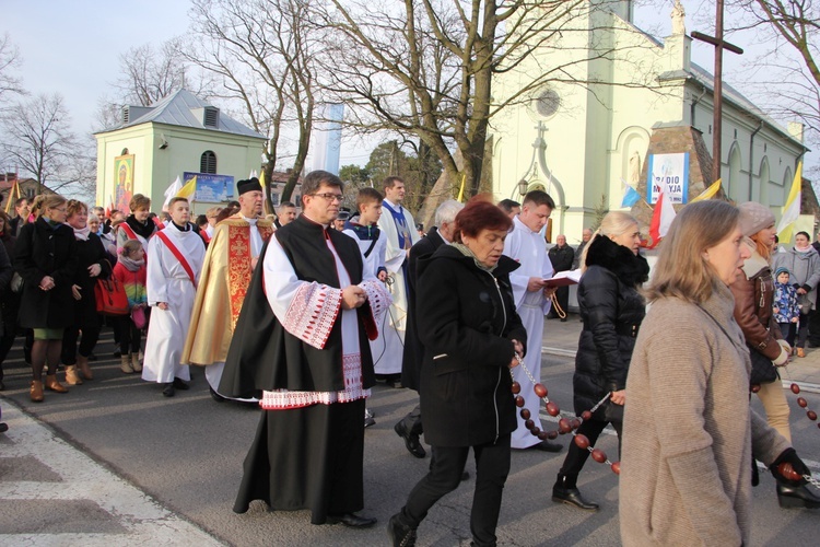 Powitanie ikony MB Częstochowskiej w Brzozowie