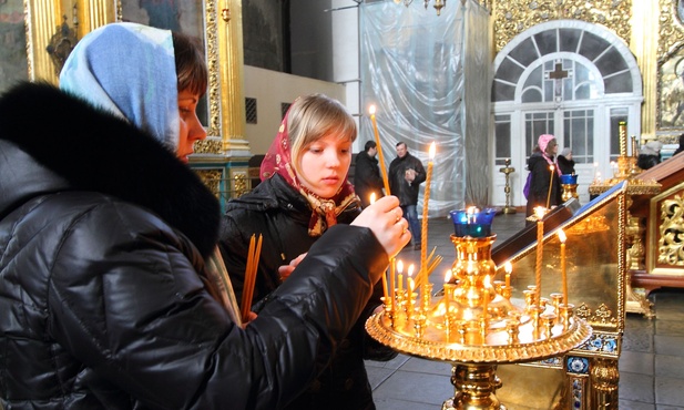 Jedna z cerkwi w Smoleńsku. Obraz współczesny