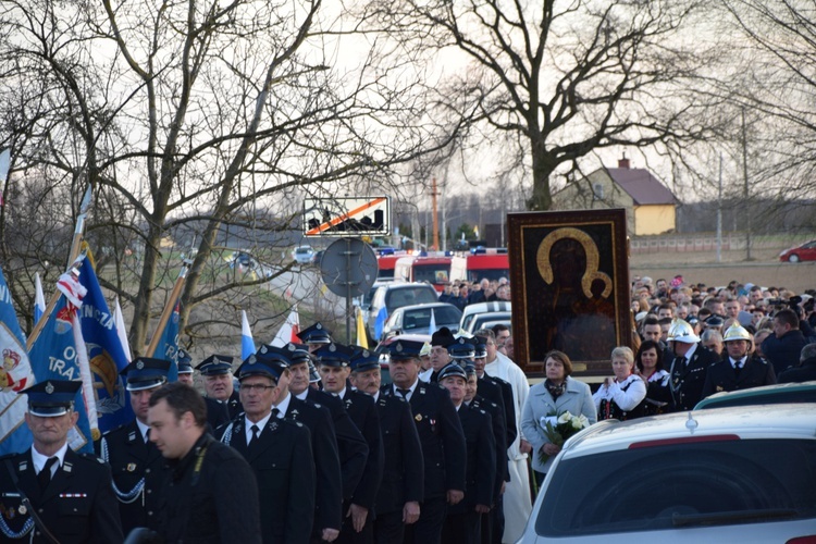 Powitanie ikony MB Częstochowskiej w Zycku