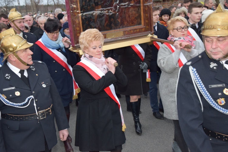 Powitanie ikony MB Częstochowskiej w Słubicach