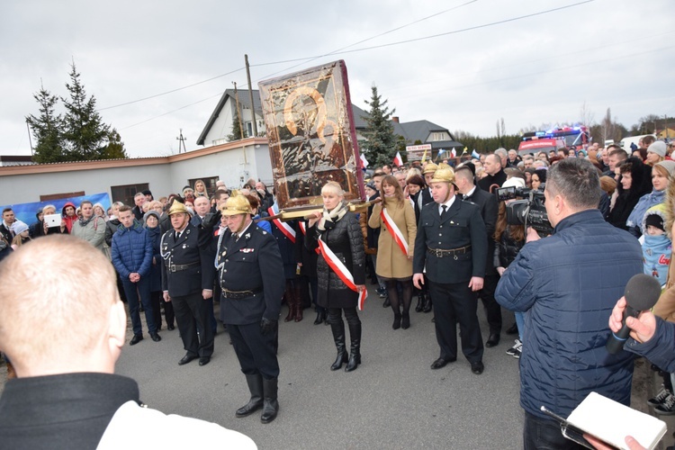 Powitanie ikony MB Częstochowskiej w Słubicach