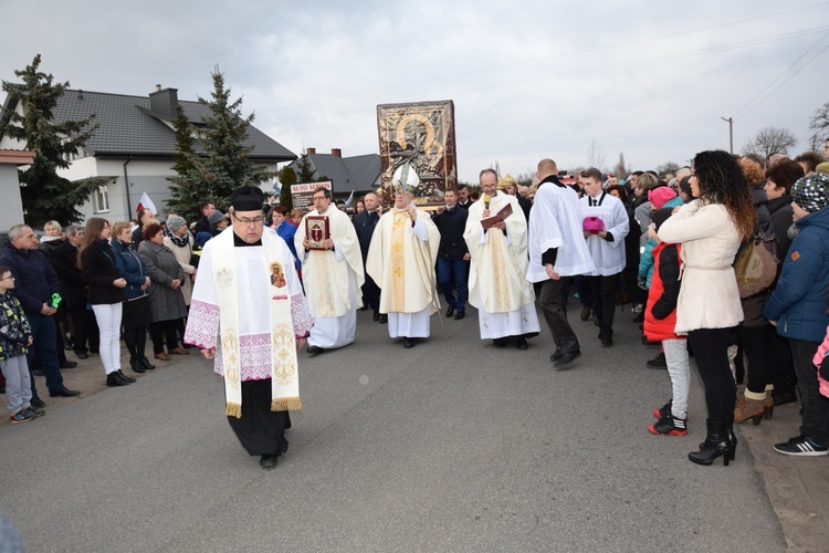 Powitanie ikony MB Częstochowskiej w Słubicach