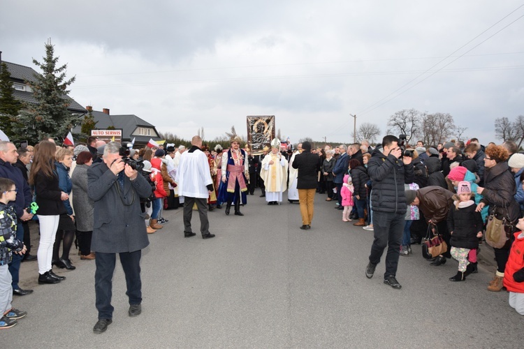 Powitanie ikony MB Częstochowskiej w Słubicach