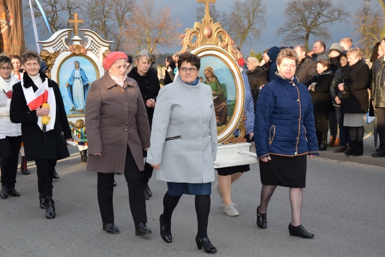 Powitanie ikony MB Częstochowskiej w Słubicach