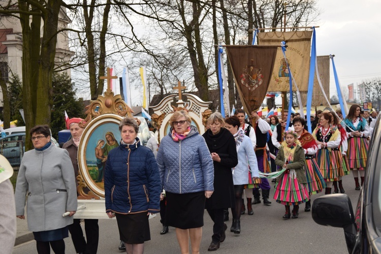 Powitanie ikony MB Częstochowskiej w Słubicach