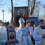 Powitanie ikony MB Częstochowskiej w Sannikach