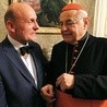 ▲	– Kardynał zawsze interesował się tym, co dzieje się w Polsce – mówi Julian Golak. Tu podczas ostatniego spotkania w Pradze.