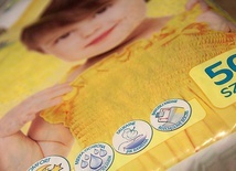 ▲	Paczka pieluch to niewielki wydatek, a może być ogromnym wsparciem.