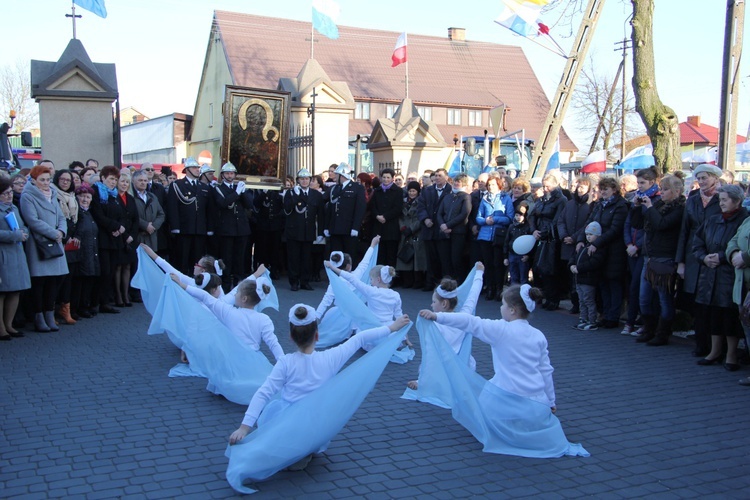 Powitanie ikony MB Częstochowskiej w Pacynie