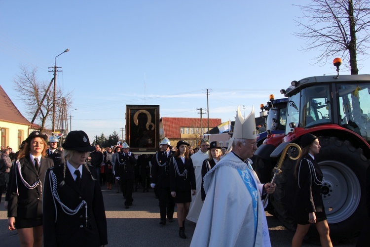 Powitanie ikony MB Częstochowskiej w Pacynie