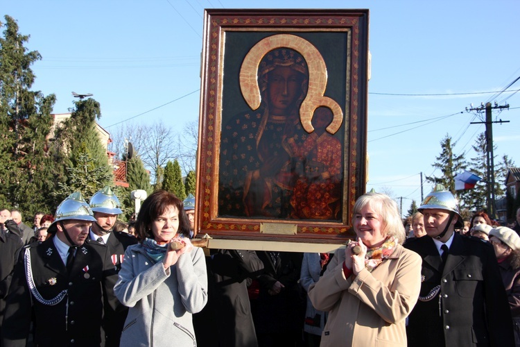 Powitanie ikony MB Częstochowskiej w Pacynie