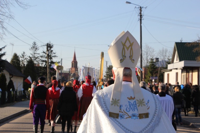 Powitanie ikony MB Częstochowskiej w Pacynie