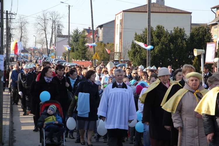 Powitanie ikony MB Częstochowskiej w Pacynie