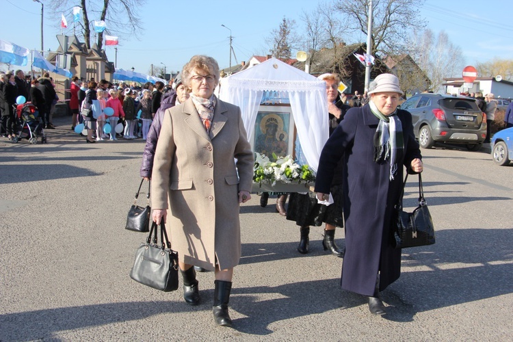 Powitanie ikony MB Częstochowskiej w Pacynie