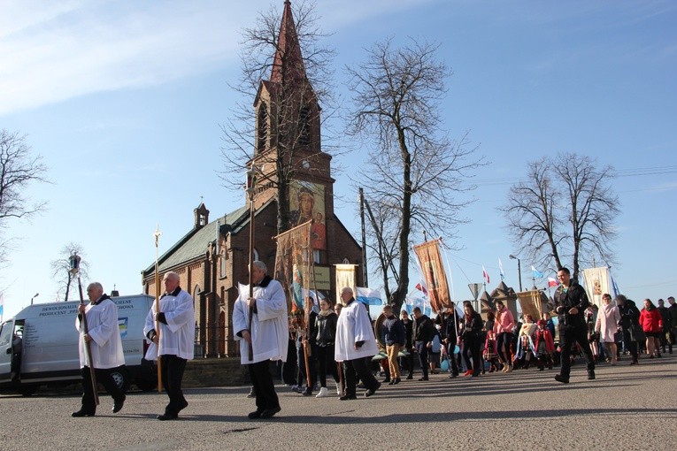 Powitanie ikony MB Częstochowskiej w Pacynie